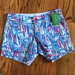 Lilly Pulitzer Red Right Return Callahan shorts